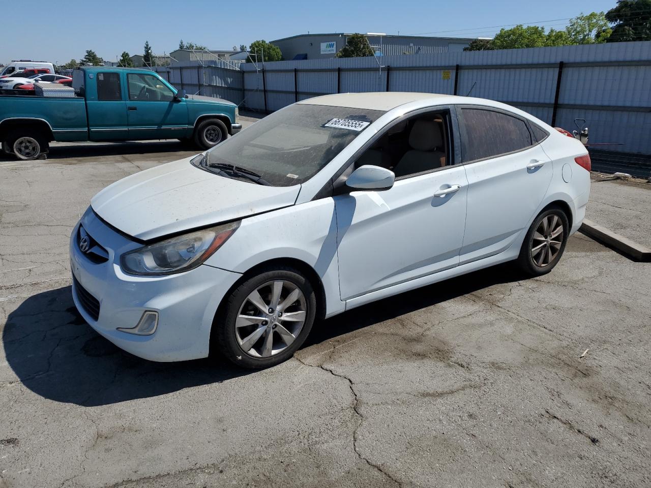 2012 Hyundai Accent Gls VIN: KMHCU4AE6CU182413 Lot: 66705555