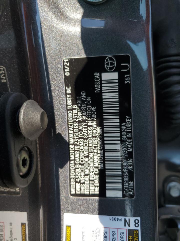 2021 Toyota C-Hr Xle VIN: NMTKHMBX0MR123009 Lot: 64359875