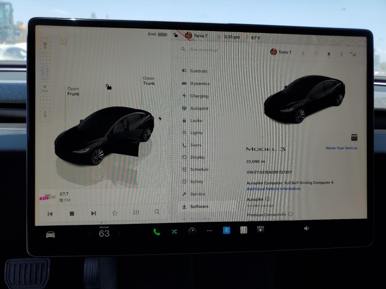 2024 Tesla Model 3 VIN: 5YJ3E1EA0RF727207 Lot: 64635675