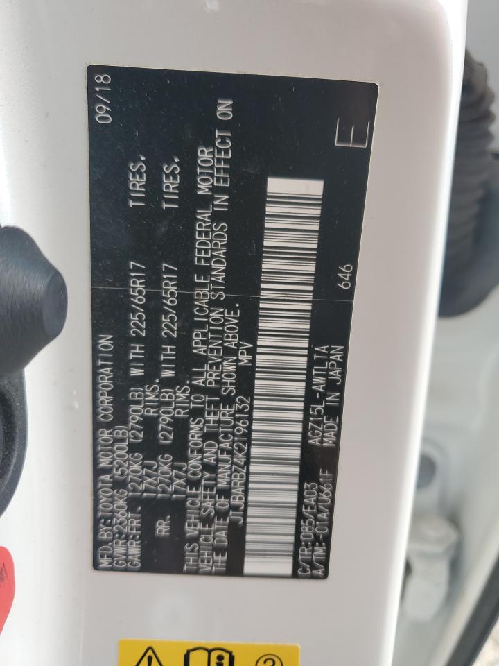 2019 Lexus Nx 300 Base VIN: JTJBARBZ4K2196132 Lot: 66678495