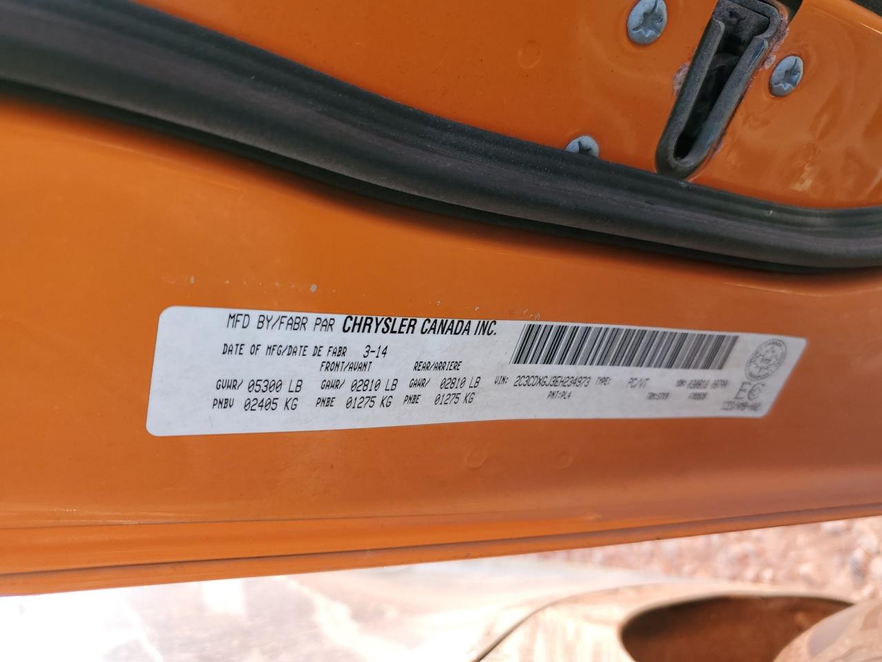 2c3cdxgj3eh234973 2C3CDXGJ3EH234973 2014 Dodge Charger Super Bee