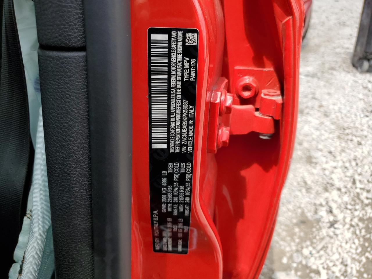 2019 Jeep Renegade Sport VIN: ZACNJBAB9KPK58087 Lot: 63402465