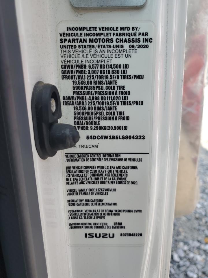 2020 Isuzu Npr Hd VIN: 54DC4W1B5LS804223 Lot: 64836475