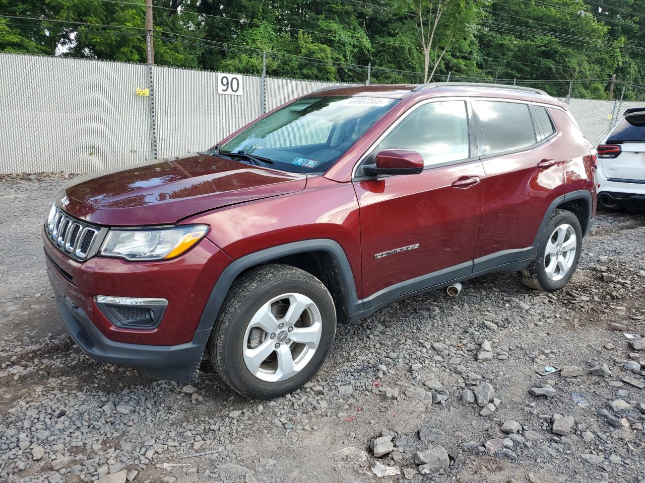 2021 Jeep Compass Latitude VIN: 3C4NJDBB3MT517648 Lot: 64903565