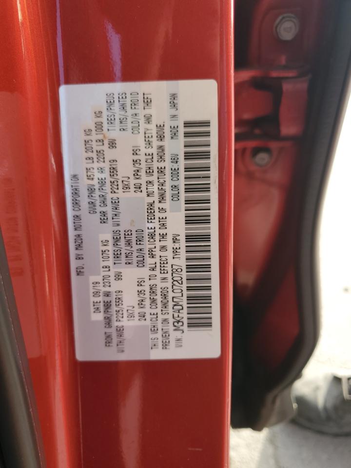 2020 Mazda Cx-5 Grand Touring VIN: JM3KFADM7L0720787 Lot: 63065385