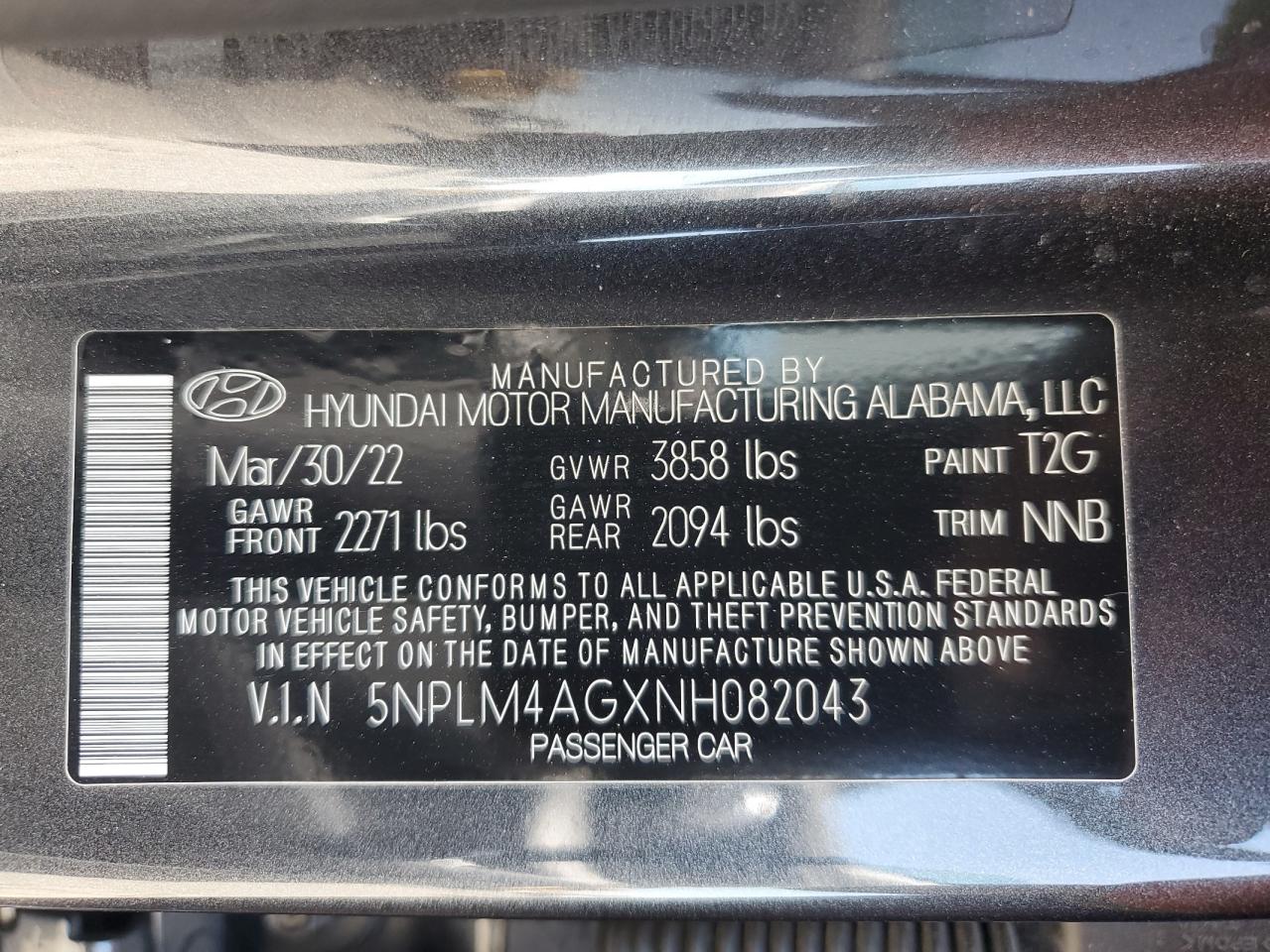 2022 Hyundai Elantra Sel VIN: 5NPLM4AGXNH082043 Lot: 62978225