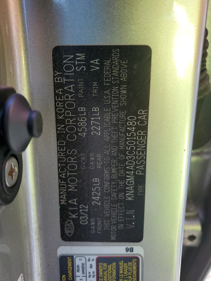 knagm4ad3c5015480 KNAGM4AD3C5015480 2012 Kia Optima Hybrid