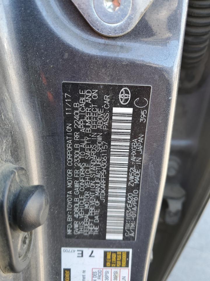 2017 Toyota Prius Prime VIN: JTDKARFP5H3061157 Lot: 64977075
