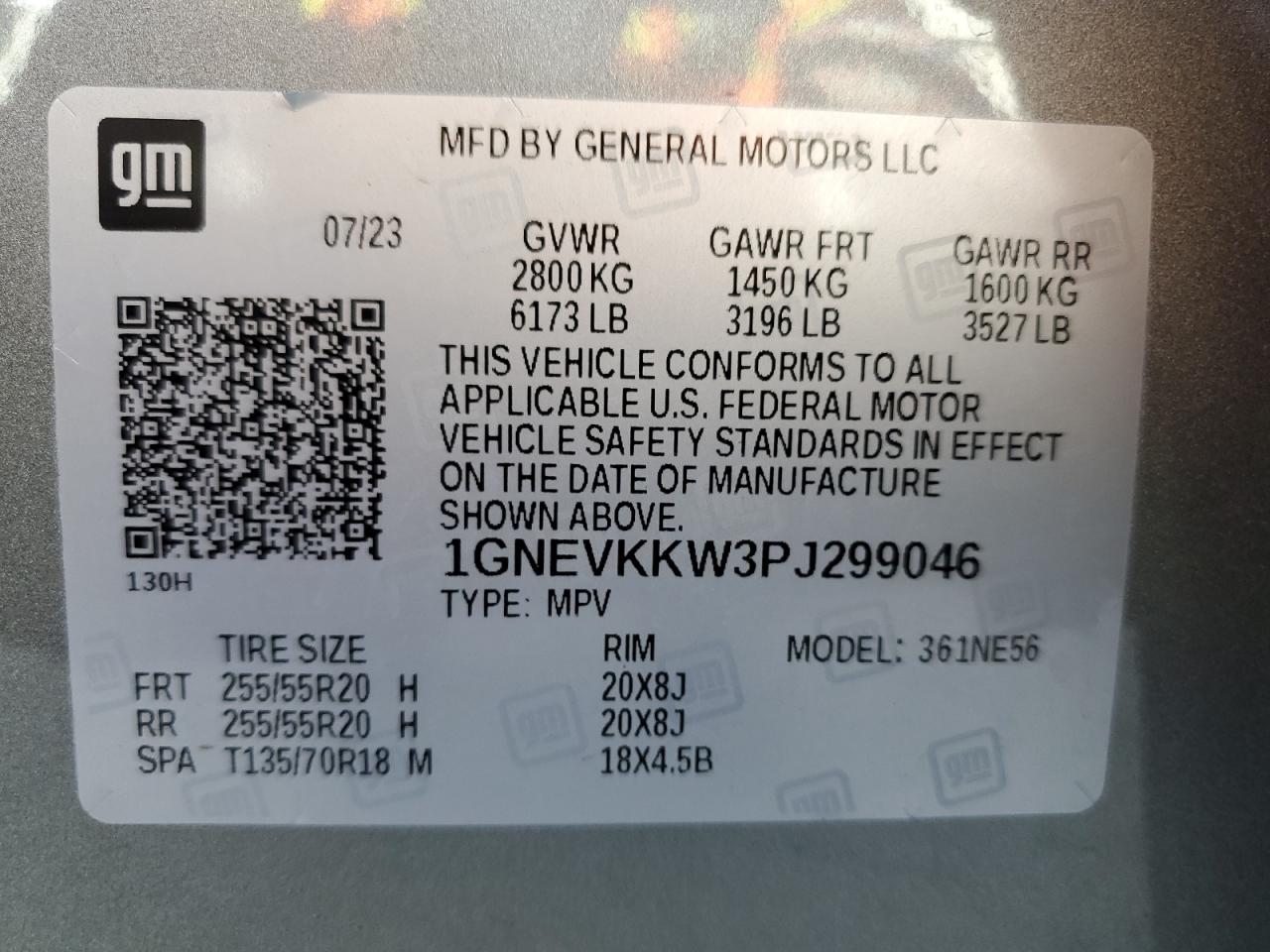 2023 Chevrolet Traverse Premier VIN: 1GNEVKKW3PJ299046 Lot: 63063195