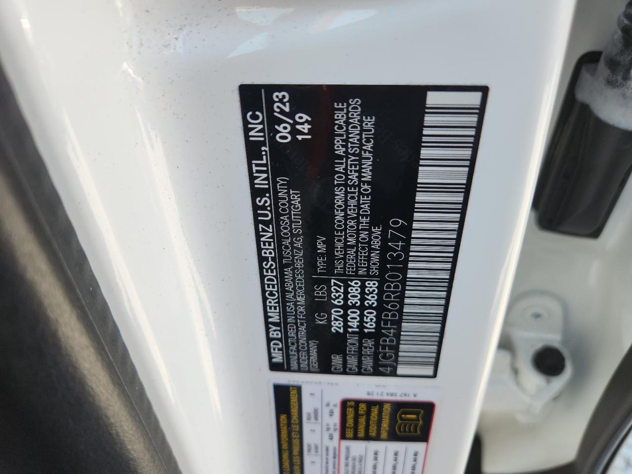 2024 Mercedes-Benz Gle 350 4Matic VIN: 4JGFB4FB6RB013479 Lot: 63091655