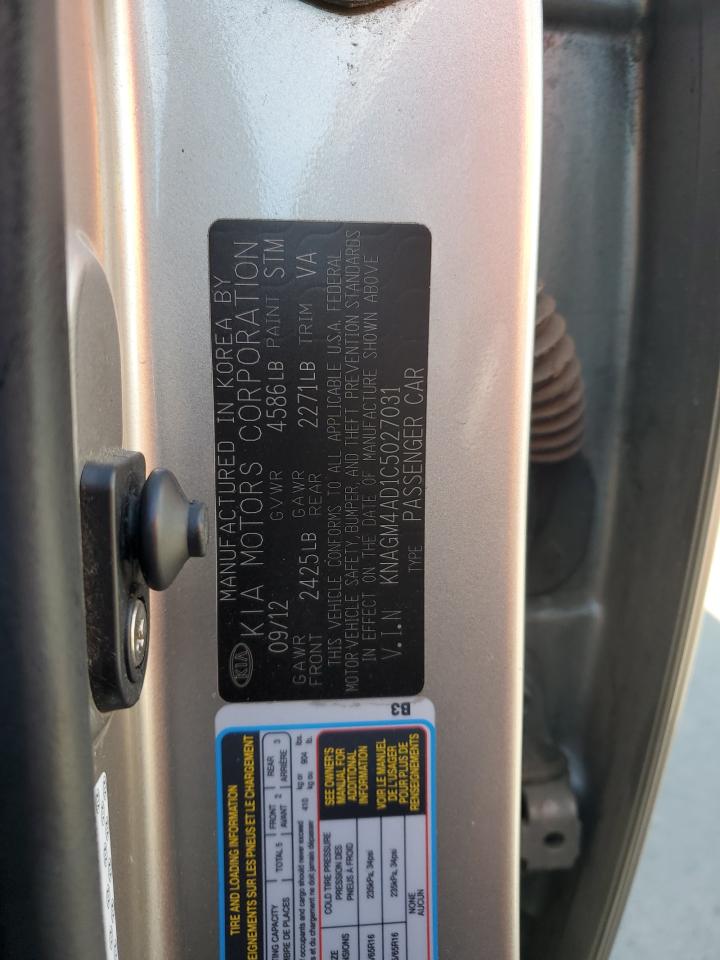 knagm4ad1c5027031 KNAGM4AD1C5027031 2012 Kia Optima Hybrid