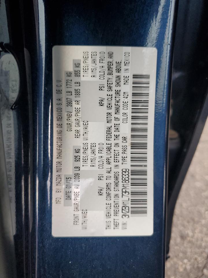 2015 Mazda 3 Touring VIN: 3MZBM1L73FM186339 Lot: 64137035