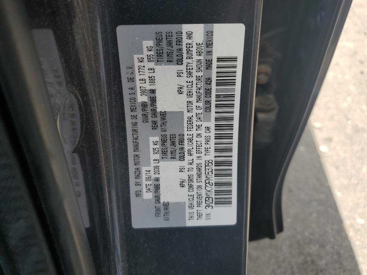 2015 Mazda 3 Sport VIN: 3MZBM1K72FM153768 Lot: 64545205