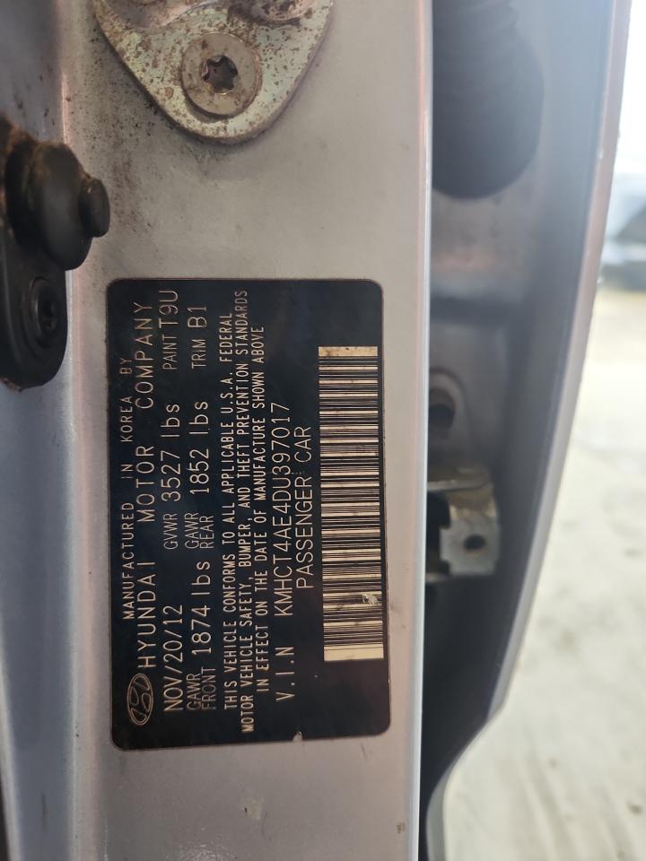 2013 Hyundai Accent Gls VIN: KMHCT4AE4DU397017 Lot: 63102445