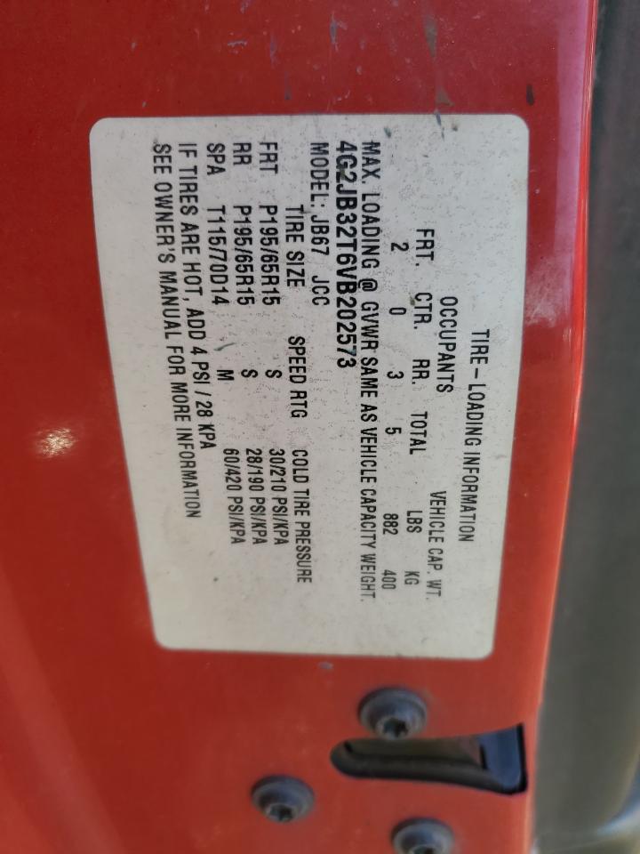 1997 Pontiac Sunfire Se VIN: 4G2JB32T6VB202573 Lot: 63816355
