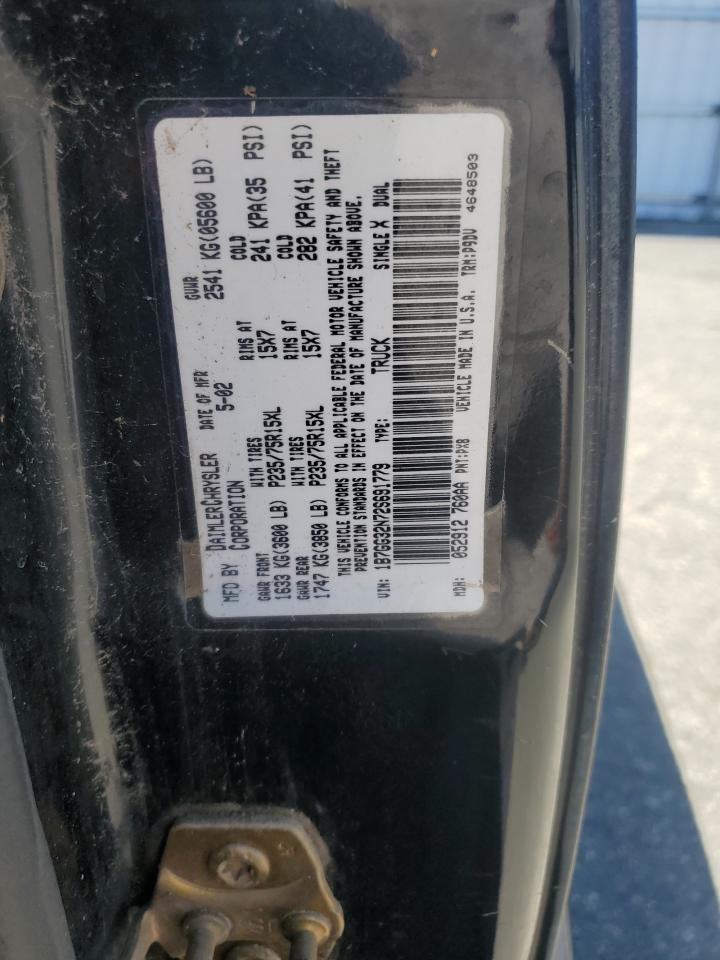 2002 Dodge Dakota Sport VIN: 1B7GG32N72S691779 Lot: 63165685
