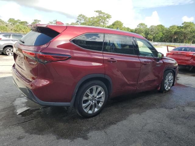  TOYOTA HIGHLANDER 2021 Czerwony