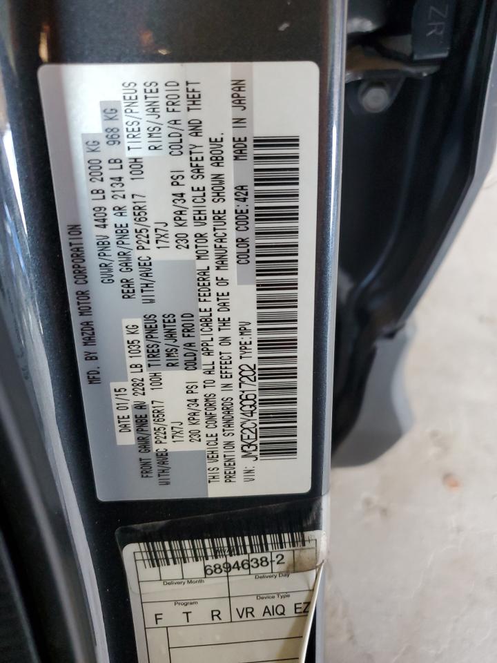 2016 Mazda Cx-5 Touring VIN: JM3KE2CY4G0617202 Lot: 64204225