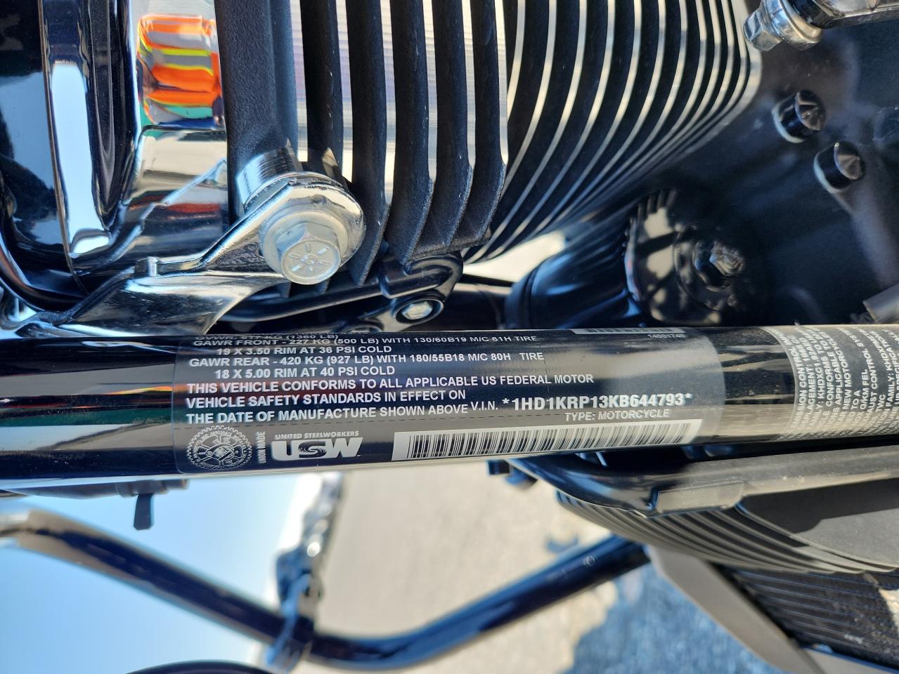 2019 Harley-Davidson Flhxs VIN: 1HD1KRP13KB644793 Lot: 63978945