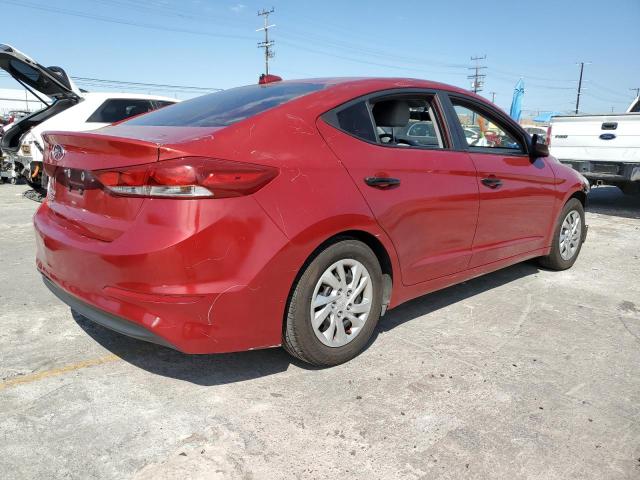 Sedans HYUNDAI ELANTRA 2017 Czerwony