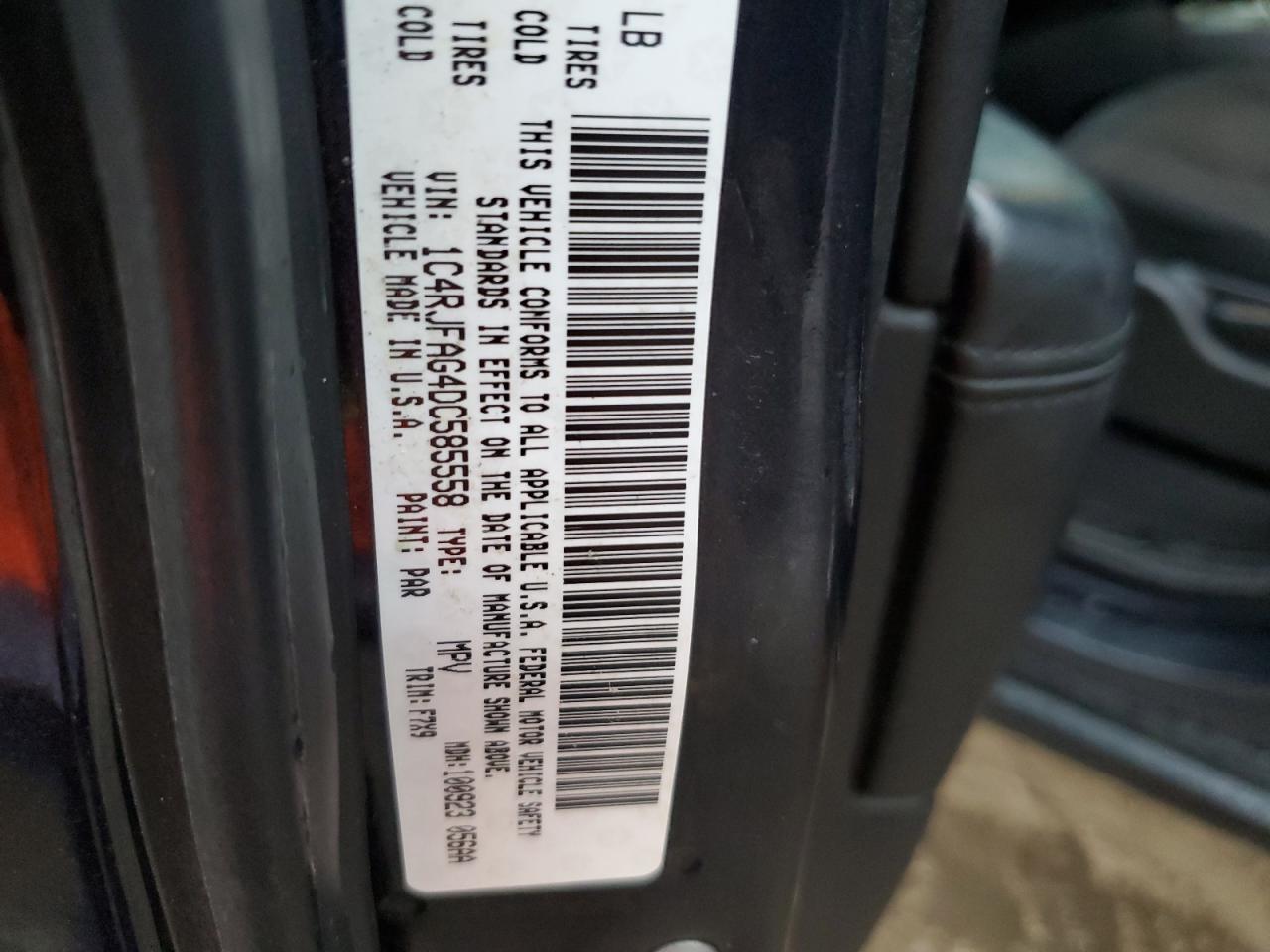 2013 Jeep Grand Cherokee Laredo VIN: 1C4RJFAG4DC585558 Lot: 65237845