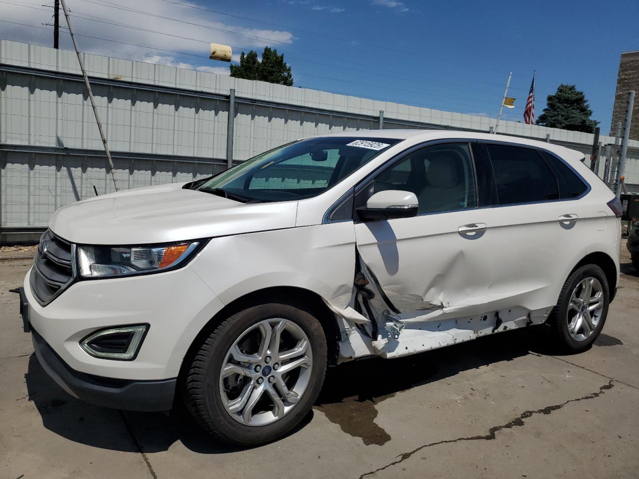 2016 Ford Edge Titanium VIN: 2FMPK4K98GBB54097 Lot: 62915925