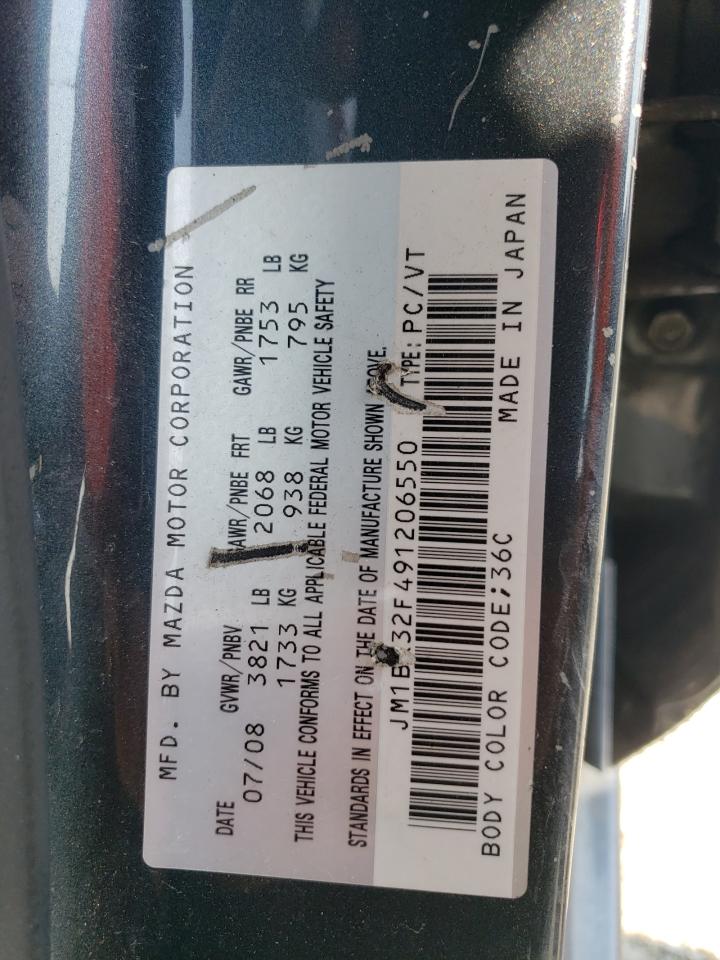 2009 Mazda 3 I VIN: JM1BK32F491206550 Lot: 64860585