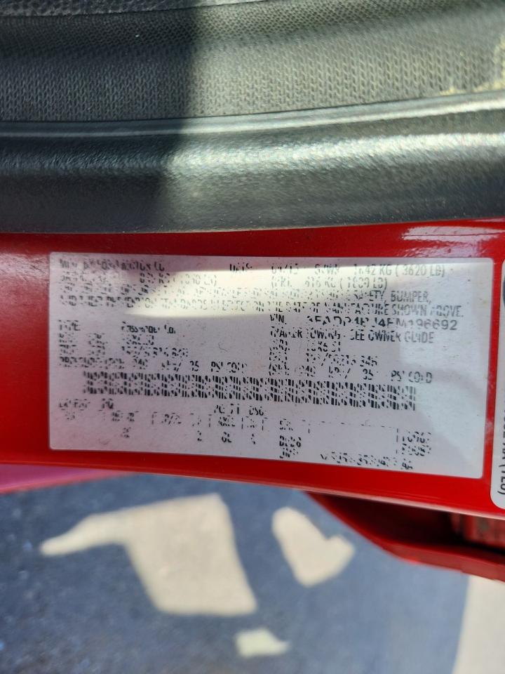 2015 Ford Fiesta Se VIN: 3FADP4BJ4FM196692 Lot: 64141705