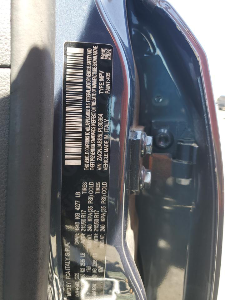 2020 Jeep Renegade Latitude VIN: ZACNJABB5LPL90354 Lot: 64023815