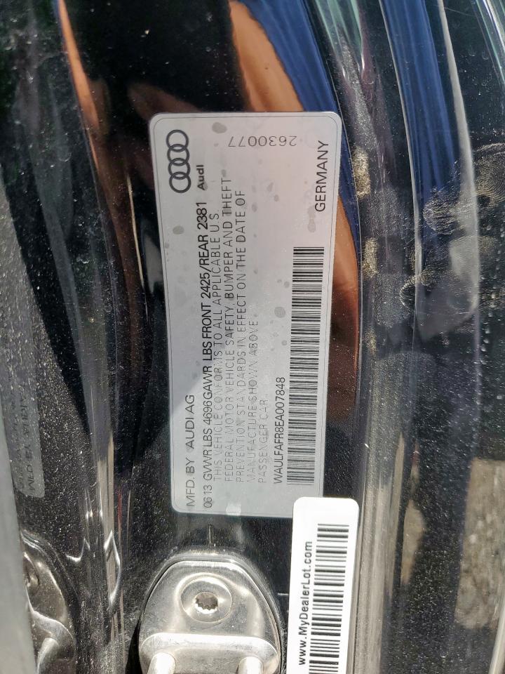 2014 Audi A5 Premium Plus VIN: WAULFAFR8EA007848 Lot: 64516685
