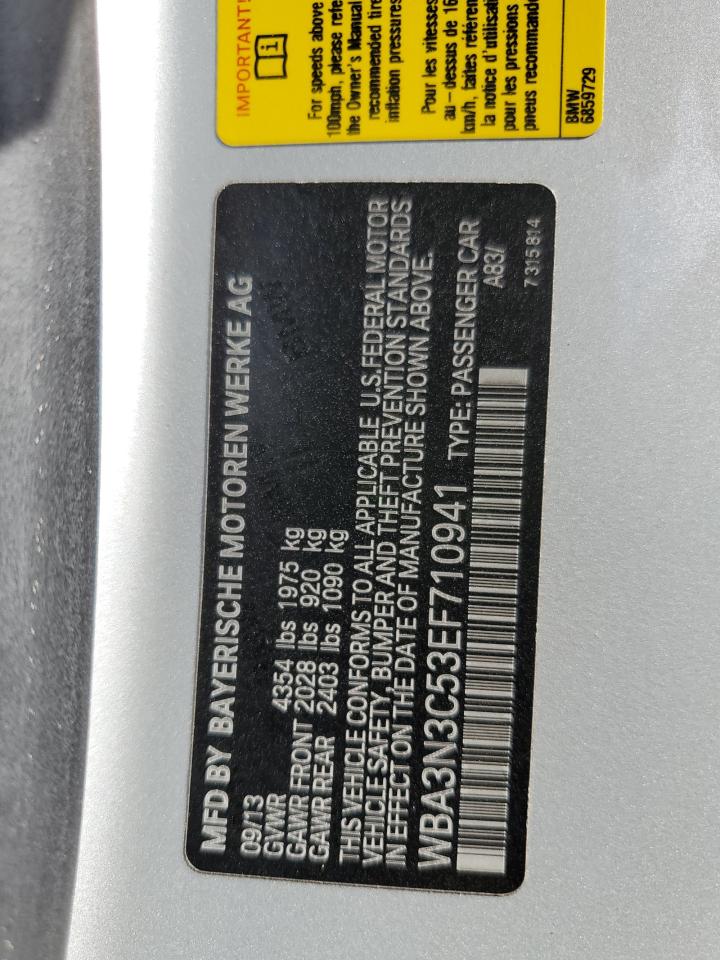 2014 BMW 428 I VIN: WBA3N3C53EF710941 Lot: 65591245