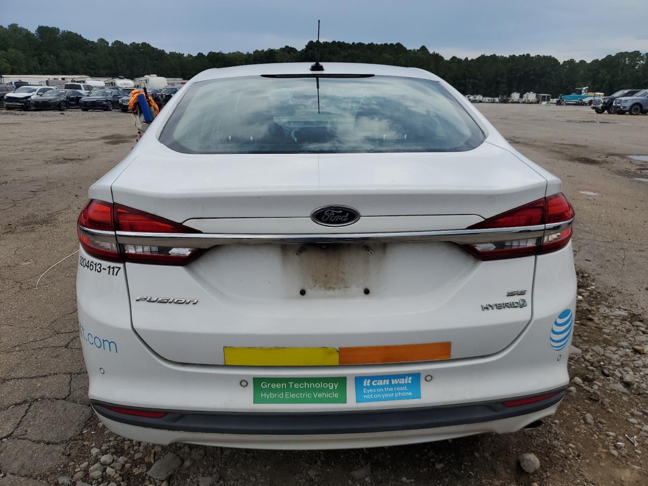 2017 Ford Fusion Se Hybrid VIN: 3FA6P0LUXHR409533 Lot: 55918265