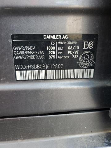 2011 MERCEDES-BENZ B200   