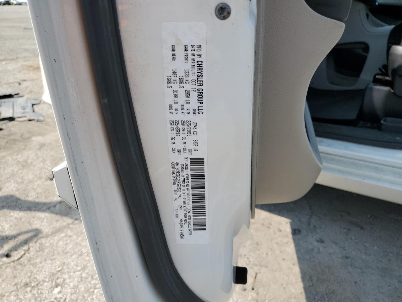 2013 Dodge Grand Caravan Sxt VIN: 2C4RDGCG2DR582076 Lot: 83780575