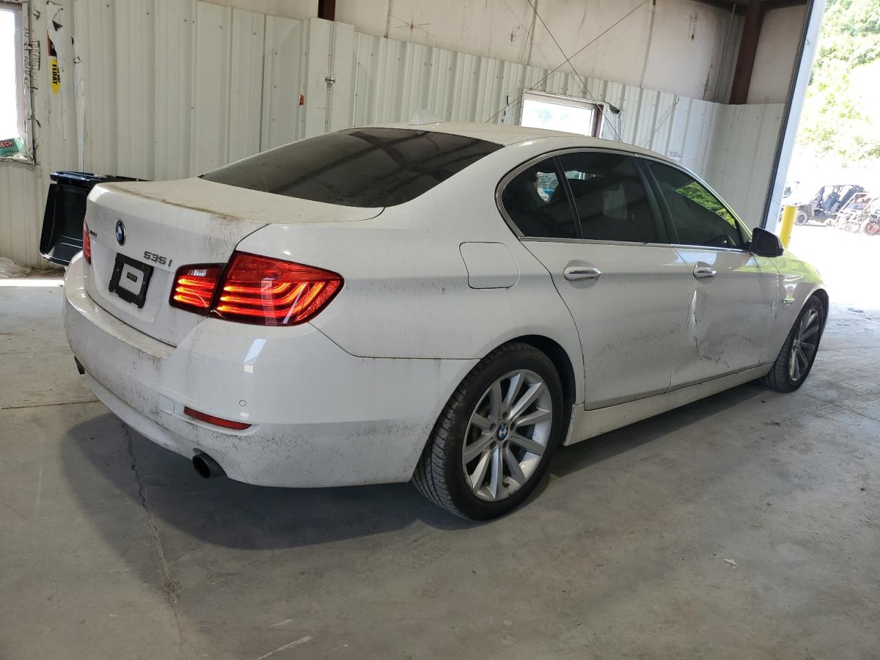 2015 BMW 535 Xi white sedan gas WBA5B3C52FD540151 photo #4