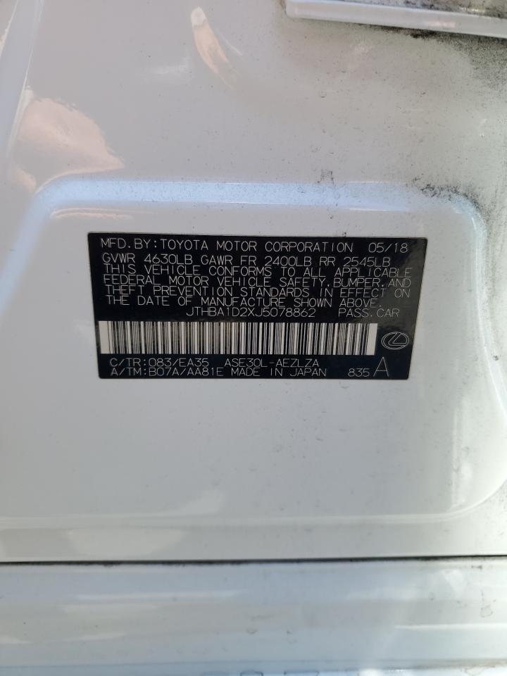 JTHBA1D2XJ5078862 2018 Lexus Is 300