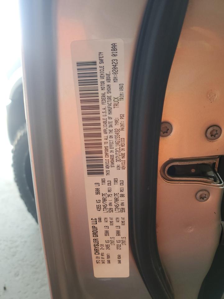 2010 Dodge Ram 2500 VIN: 3D7UT2CL1AG155492 Lot: 65210705
