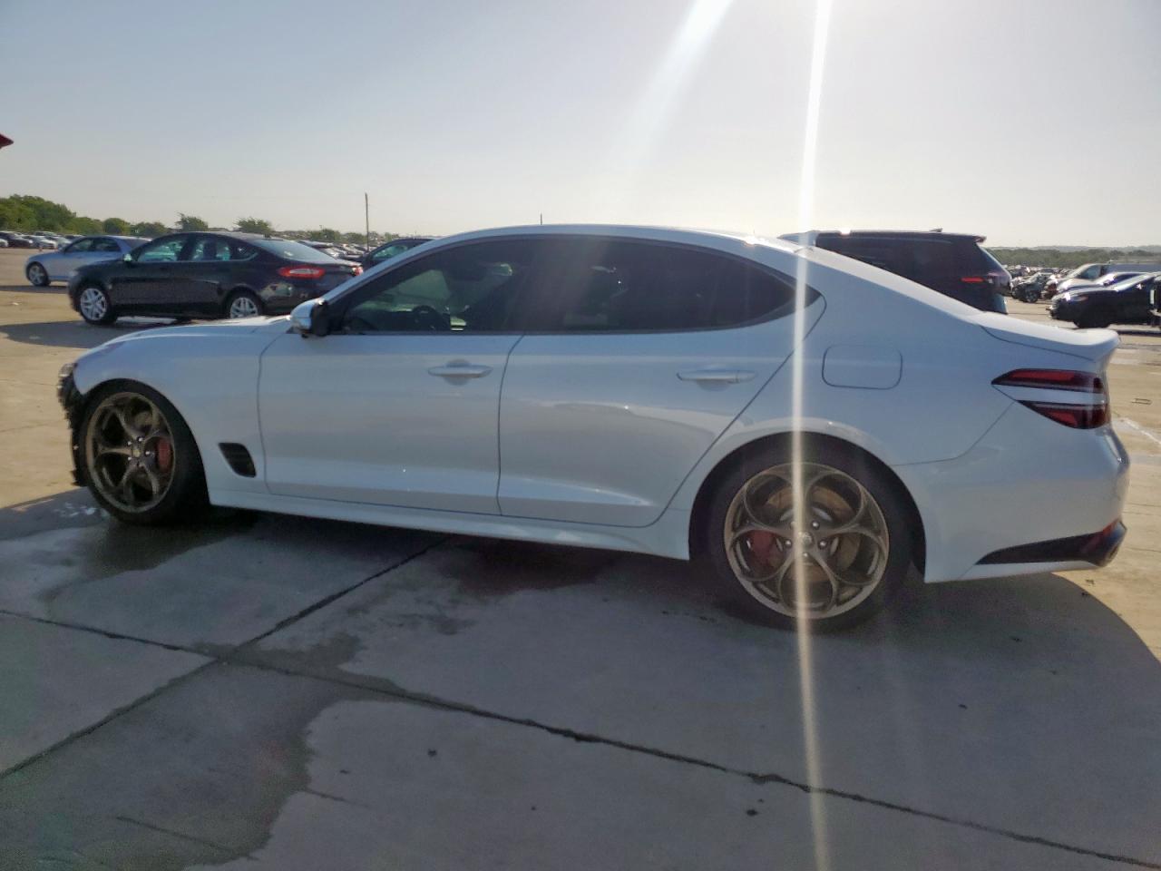 2022 Genesis G70 Base white null gas KMTG54TE0NU083316 photo #3