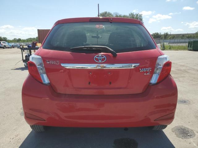  TOYOTA YARIS 2014 Czerwony
