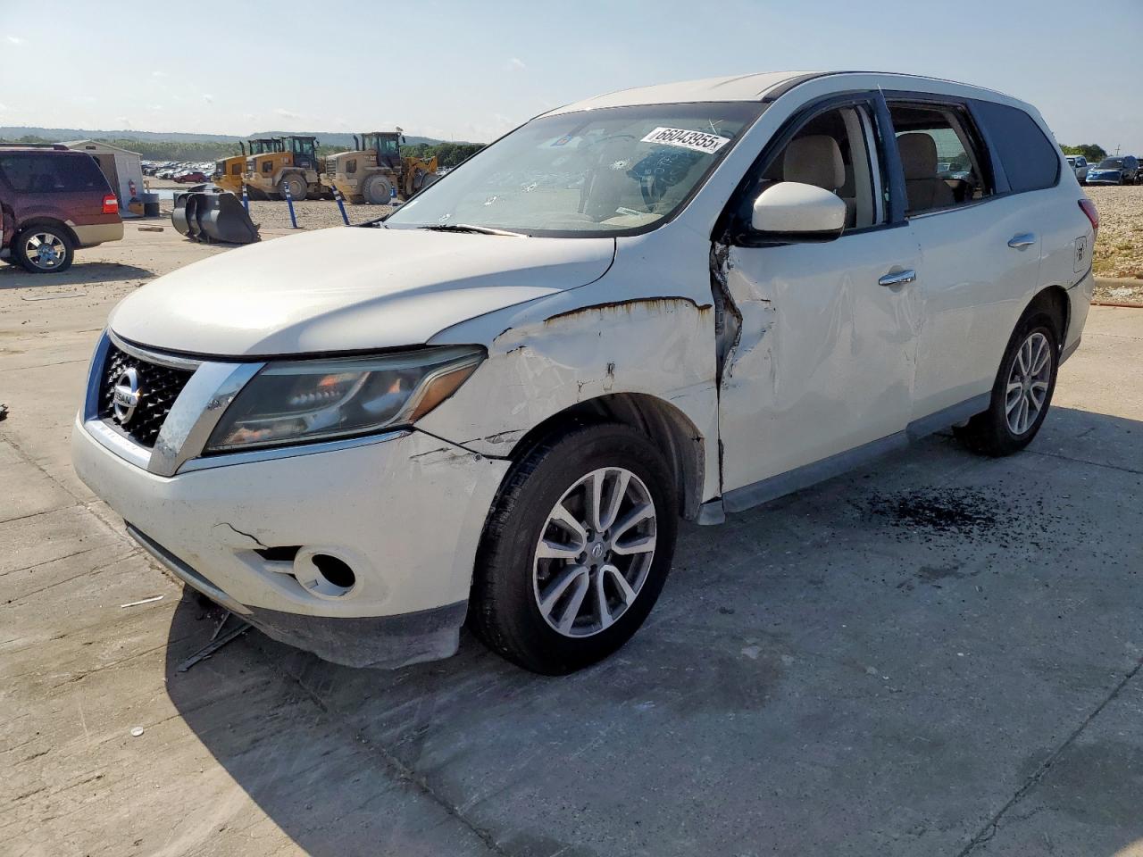 2014 Nissan Pathfinder S white null gas 5N1AR2MM9EC651499 photo #1