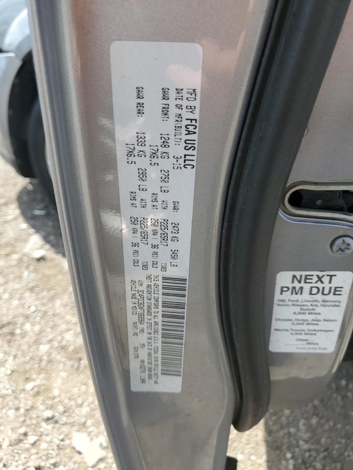 2015 Dodge Journey Sxt VIN: 3C4PDCBGXFT668964 Lot: 64986465