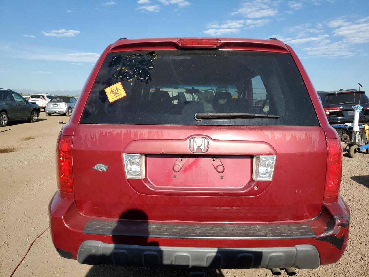 2003 Honda Pilot Ex VIN: 2HKYF18443H518912 Lot: 63991235
