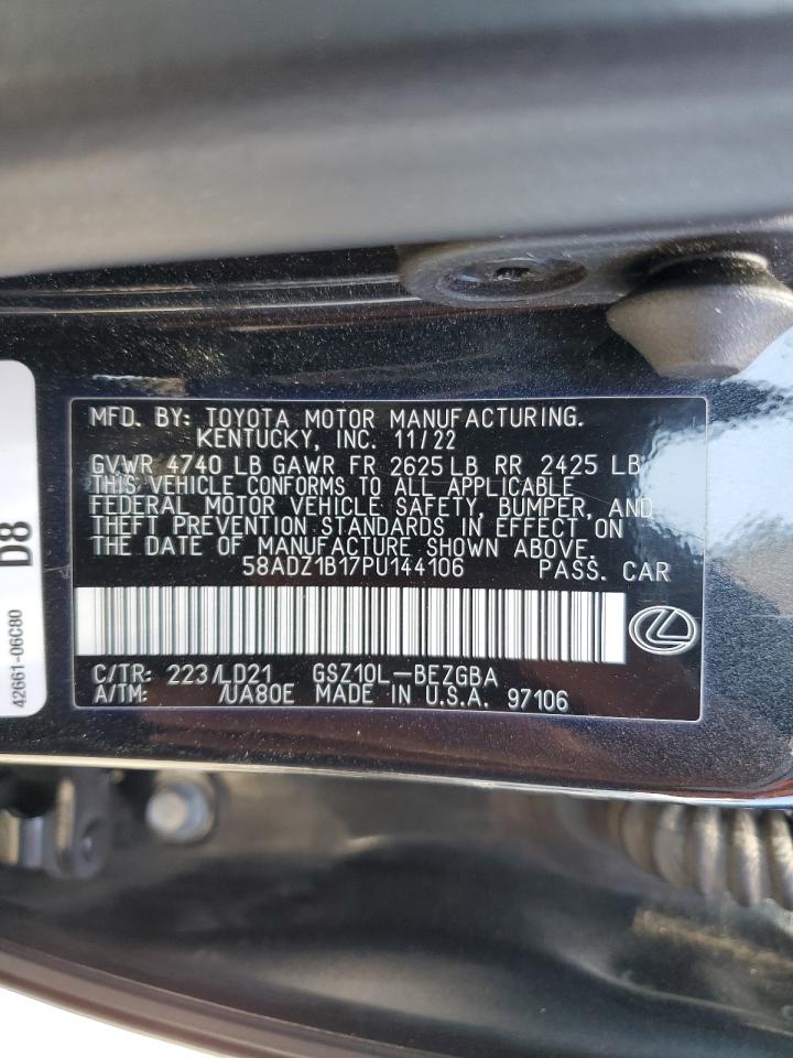 58adz1b17pu144106 58ADZ1B17PU144106 2023 Lexus Es 350 Base