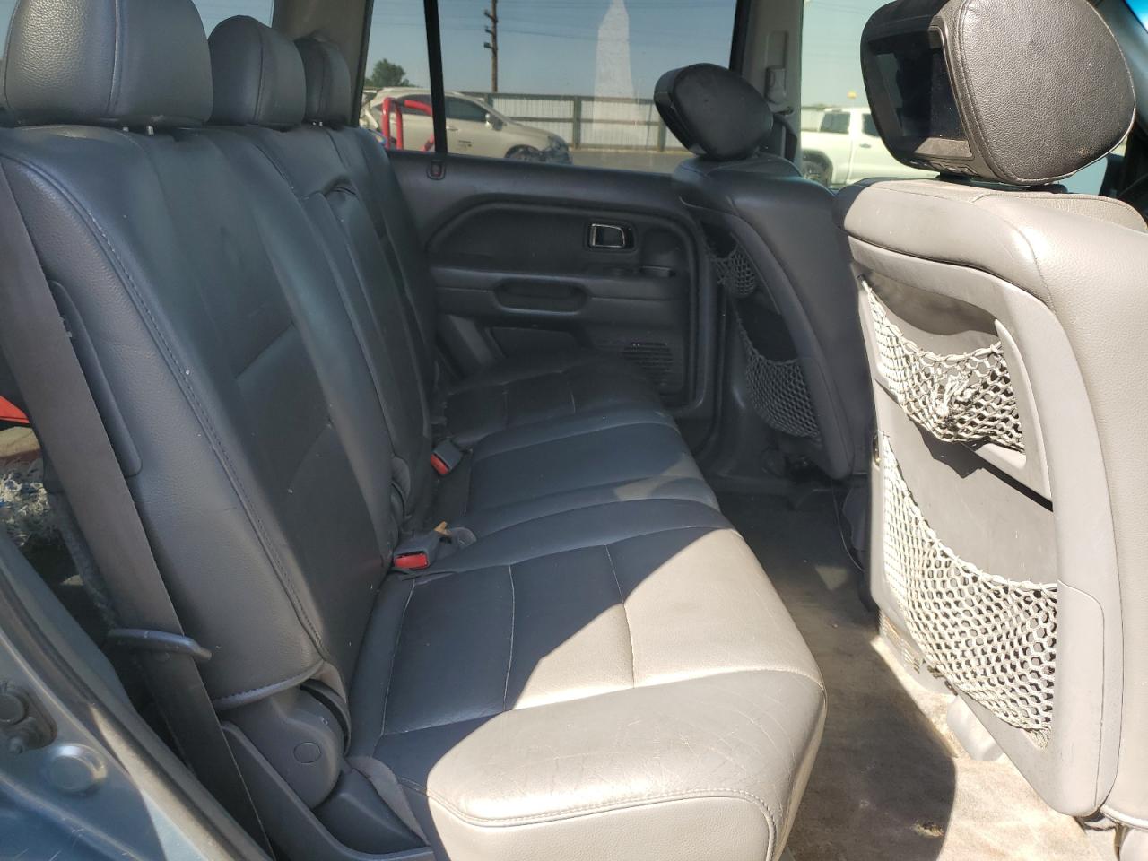 2006 Honda Pilot Ex VIN: 2HKYF18646H522996 Lot: 63862585