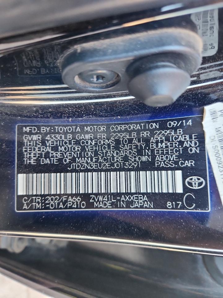 2014 Toyota Prius V VIN: JTDZN3EU2EJ013291 Lot: 62755215