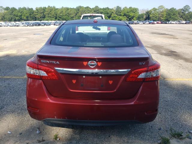  NISSAN SENTRA 2015 Красный