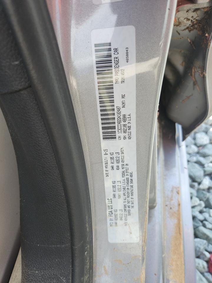2016 Chrysler 200 Limited VIN: 1C3CCCAB2GN102407 Lot: 64501205