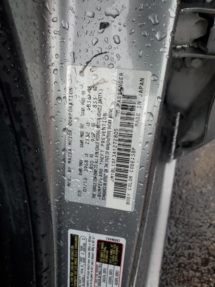 2010 Mazda 3 I VIN: JM1BL1SF3A1272805 Lot: 63548915