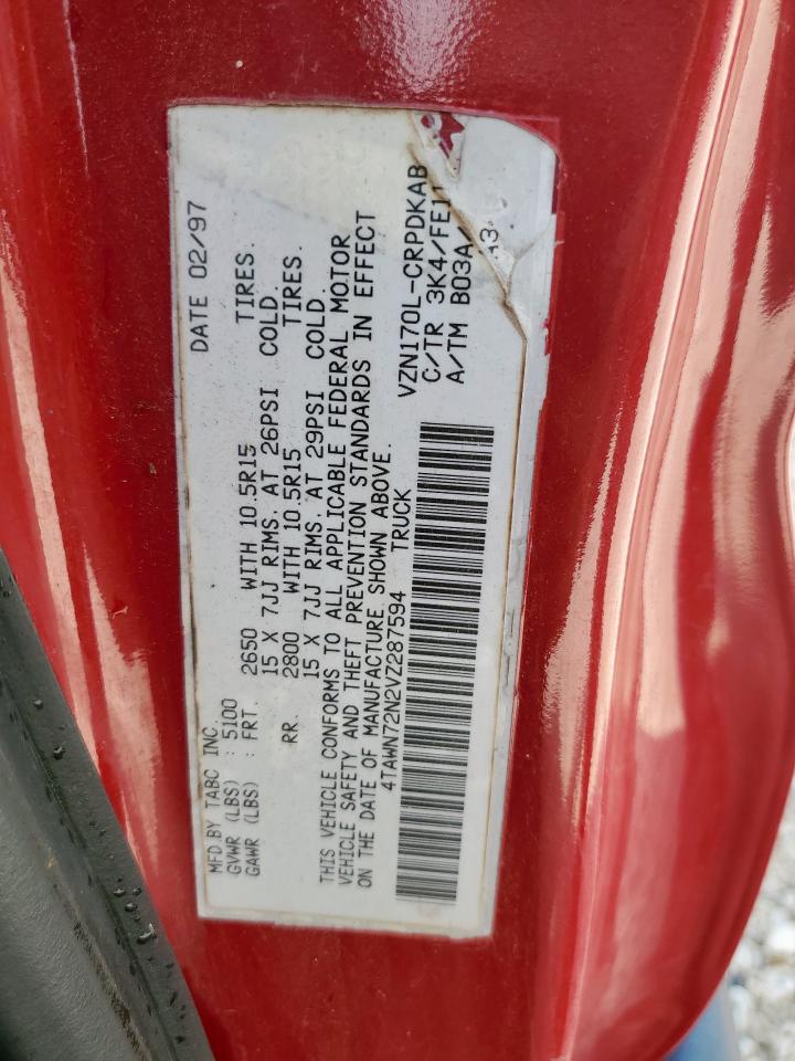 1997 Toyota Tacoma Xtracab VIN: 4TAWN72N2VZ287594 Lot: 63822745