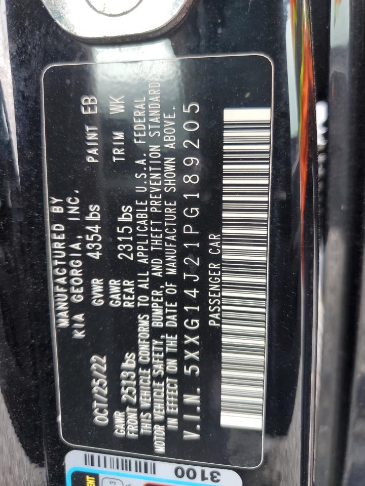 2023 Kia K5 Lxs VIN: 5XXG14J21PG189205 Lot: 63709405